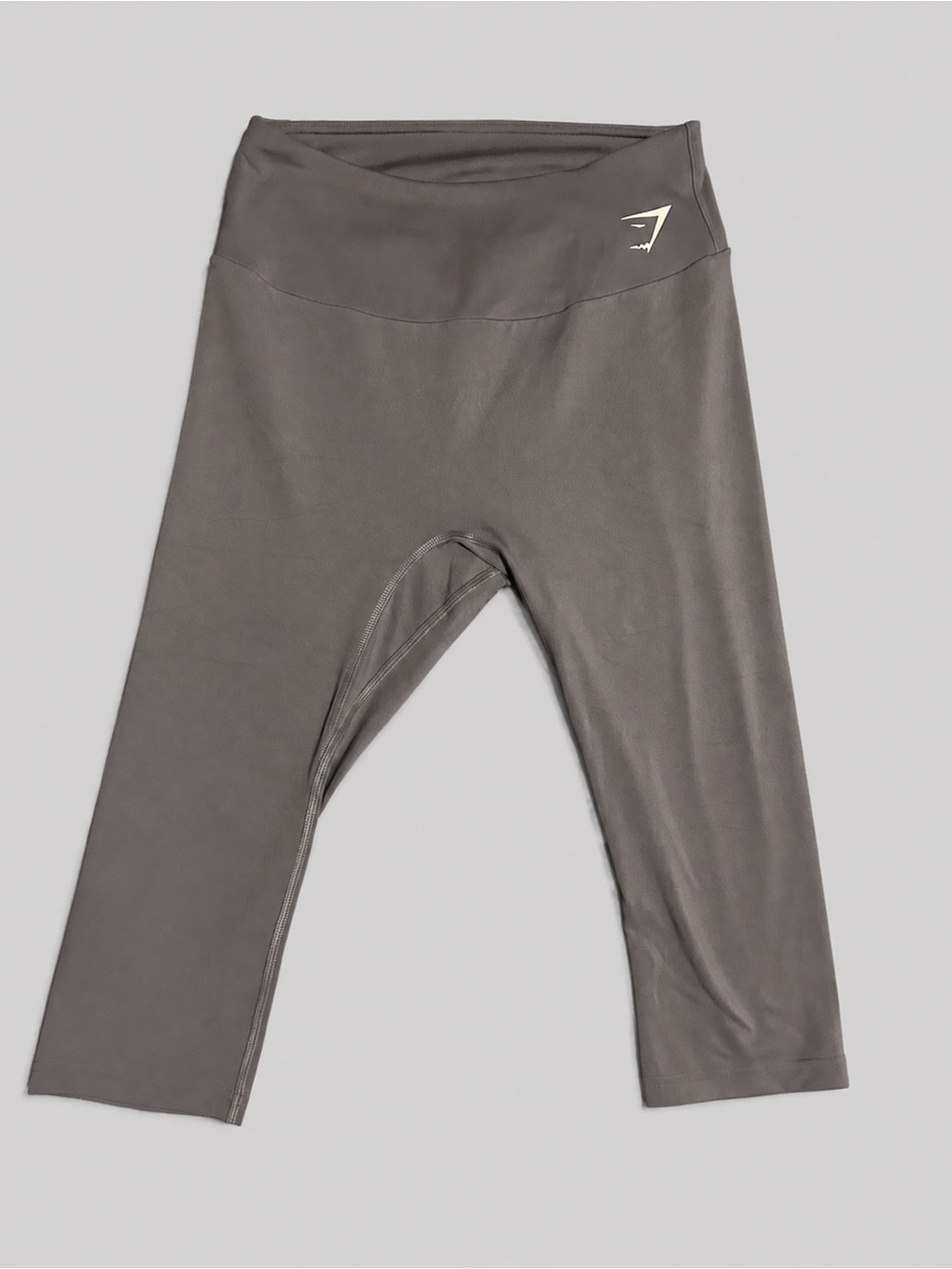 Gymshark Gray Capri Leggings with Logo